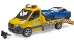 bruder 02675 MB Sprinter Autotransporter, L+S Modul und BRUDER Roadster