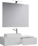 3-tlg G&auml;ste WC Waschplatz Waschtisch Gudas Spiegel