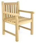 Gartenstuhl Gartensessel Sessel Landhaus Teak Holz