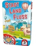 Stadt, Land, Fluss in Metalldose