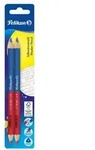 Pelikan Silbentrennstift, Buntstift, Rot+Blau, dick, dreieckig, 2/B, 2er Set