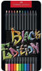 Faber-Castell Buntstifte Black Edition 12er Metalletui