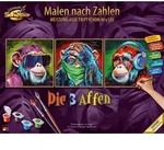 Schipper Malen nach Zahlen - Die 3 Affen (Tript.)
