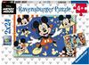 Ravensburger Kinderpuzzle 05578 - Film ab! - 2x24 Teile Disney Puzzle für Kinder ab