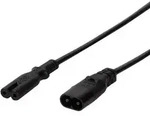 LogiLink Strom Verl&auml;ngerungskabel [1x Kleinger&auml;te-Stecker C8 - 1x
