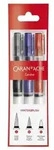Caran d'Ache Pinsel mit Wasser-Reservoir 3er Set