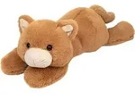 Teddy Hermann 93949 - Katze Kikki mit Schlenkerbeinen, Pl&uuml;schtier, braun, 35 cm