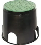 Heitronic 21036 Bodeneinbaudose Schwarz, Gr&uuml;n