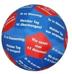 HANDS ON Lernspielball Zeit und Uhrzeit