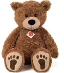 Teddy Hermann 91321 - Teddy braun mit Tatzen, 75 cm