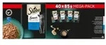 Sheba Delikatesse Fisch Variation in Sauce Megapack Katzen-Nassfutter Beutel 2