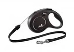 Flexi New Classic S Cord-Leine 8 Meter Schwarz