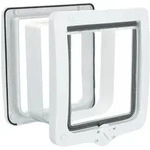Trixie 4-Wege Katzenklappe XXL mit Tunnel (24 &times; 28 cm) Wei&szlig;