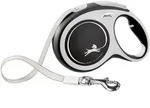 Flexi New Comfort L Tape-Leine 8 Meter Schwarz
