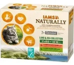 Iams Naturally Senior Land & Meereskollektion Nassfutter Katze (12x85g) 12 x 85 g