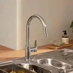 GROHE StartEdge Einhand-Sp&uuml;ltischbatterie 1/2" hoher Auslauf herausziehbar,