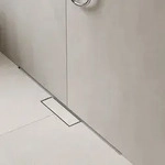 hansgrohe RainDrain Minimalistic Fertigset Duschrinne 90 cm, Duschabl&auml;ufe, edelstahl