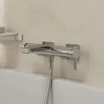 hansgrohe Tecturis E Einhebel-Wannenarmatur Aufputz, Badarmaturen, chrom