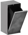 hansgrohe XtraStoris Rock Einbau Abfalleimer mit befliesbarer T&uuml;r 300/150/140,