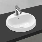 Villeroy & Boch Architectura Einbauwaschbecken 45 x 45 x 17 cm, rund, mit &Uuml;berlauf,