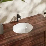hansgrohe Xuniva S Unterbauwaschtisch &Oslash; 35 cm, ohne Hahnloch, mit &Uuml;berlauf,