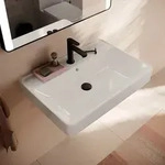 hansgrohe Xanuia Q Waschtisch 700/480 mit Hahnloch und &Uuml;berlauf, SmartClean,