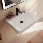 hansgrohe Xanuia Q Waschtisch 600/480 mit Hahnloch und &Uuml;berlauf, Badkeramik, wei&szlig;