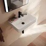 hansgrohe Xanuia Q Waschtisch Compact 550/370 mit Hahnloch und &Uuml;berlauf, SmartClean,