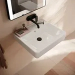 hansgrohe Xanuia Q Waschtisch 550/480 ohne Hahnloch mit &Uuml;berlauf, SmartClean,