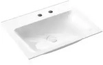 Emco asis Waschtisch 60 cm mit 2 Hahnl&ouml;chern, Badkeramik, 957711462, wei&szlig;