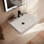 hansgrohe Xanuia Q Waschtisch 600/480 mit Hahnloch ohne &Uuml;berlauf, SmartClean,