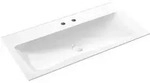 Emco asis Waschtisch 100 cm mit 2 Hahnl&ouml;chern, Badkeramik, 957711432, wei&szlig;