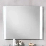Fackelmann B.brillant LED-Spiegelelement 80 x 68 cm, Spiegel, 84574,