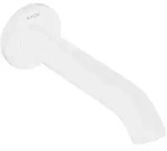 AXOR Uno Wanneneinlauf mit gebogenem Auslauf, Badarmaturen, 38411700, mattwei&szlig;