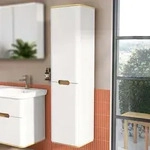 Vitra Sento Hochschrank 40 x 35 x 157,5 cm mit T&uuml;ranschlag links, Badm&ouml;bel,...
