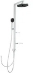 Ideal Standard Ceratwist Alu+ Duschsystem ohne Armatur, mit 2 Ablagen,