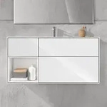 Villeroy & Boch Finion Waschtischunterschrank 119,6 cm mit Regalelement links, 3