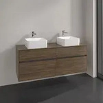 Villeroy & Boch Collaro Waschtischunterschrank 140 x 54,8 cm mit 4 Ausz&uuml;gen, f&uuml;r 