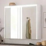 Fackelmann VERONA LED-Spiegelschrank 80 x 68,3 cm, Badm&ouml;bel,
