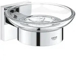 GROHE Start Cube Seifenschale mit Halter, Accessoires, chrom