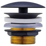 Duravit Schaftventil 5 cm, Montagezubeh&ouml;r, 0050244600, schwarz matt