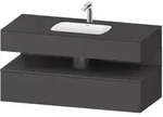 Duravit Collection One Einbauwaschtisch mit Konsolenwaschtischunterbau 120 x 60 cm, 1