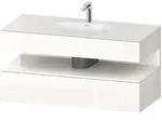 Duravit Collection One Einbauwaschtisch mit Konsolenwaschtischunterbau 120 x 60 cm, 1