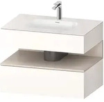 Duravit Collection One Einbauwaschtisch mit Konsolenwaschtischunterbau 80 x 60 cm, 1