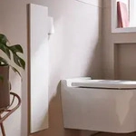 emco asis pure WC-Modul 73 cm - Unterputz, Holzfront, Anschlag links, Accessoires,