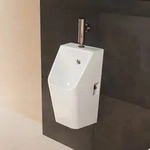 hansgrohe EluPura Original Q Urinal mit Zulauf von oben und Ablauf nach unten/hinten