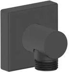 Duravit Wandanschlussbogen ohne Brausehalter mit eckiger Rosette, Badarmaturen,