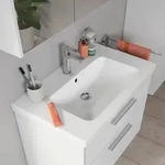 Duravit D-Code Waschtisch 80 cm, Badkeramik, 23998000002, wei&szlig; hochglanz