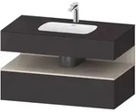 Duravit Collection One Einbauwaschtisch mit Konsolenwaschtischunterbau 100 x 60 cm, 1