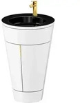 Duravit Starck 1 c-bonded Waschtisch mit Unterschrank bodenstehend, 2 T&uuml;ren,